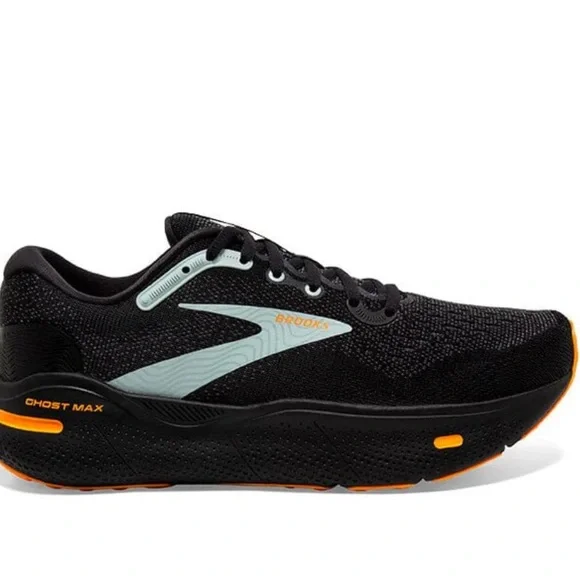 Brooks Ghost Men's Black/Orange/Cloud Running Shoes NEW Sz 13 - Picture 3 of 5